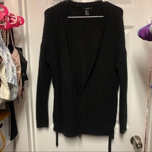 Black Knit Cardigan